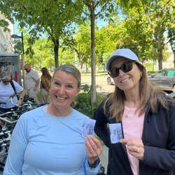 Our bike tour guide gave us his card. The info side is for husband's, his picture side was for us!!