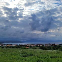The clouds threatened, but we stayed dry.