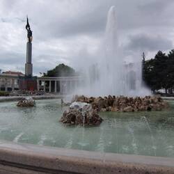 The memorial to the Russian liberators of Vienna from Nazism in 1945