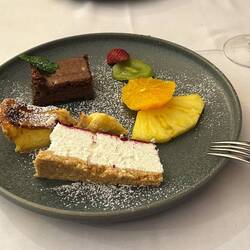 Three Piece Desert - The Portuguese Really Get It About Sweets!!