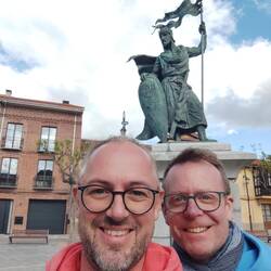 Wir mit König Alfons