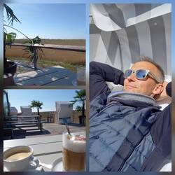erstmal Sonne genießen und ausruhen bei Gosch