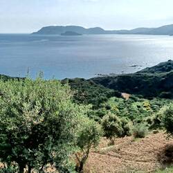 Es geht zurück mit Blick auf die Laganas Bucht