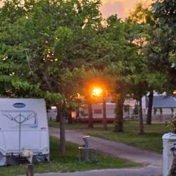 Abendstimmung am Campingplatz