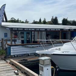 The marina fish shack I would have purchased supper from...had they been open.