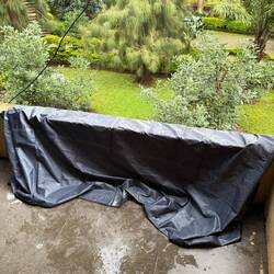 Alles ist nass und dreckig. Ich hoffe, dass heute alles wieder gut -trocken- ist.