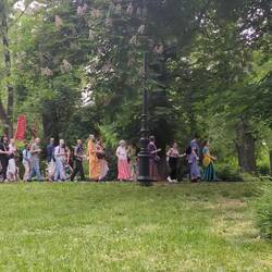 Hinduistischer Umzug auf der Margareteninsel