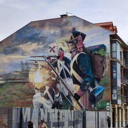 Tolle Malereien an den Häusern