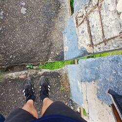 Lieber nicht nach unten schauen