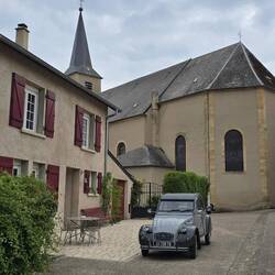Typically french, pretty medieval village