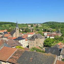 Great views of the village and surrounding countryside