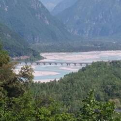 Tagliamento. Größter Alpenfluss Italiens.