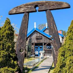 eines der vielen (heute geschlossen) Museen in Nida