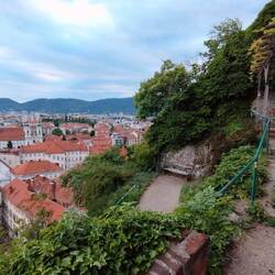 View of Graz from a Schlossberg viewpoint.