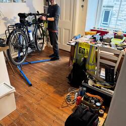 Sorting dynamo light wiring.