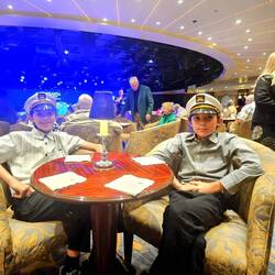 Boys at the captain's reception.