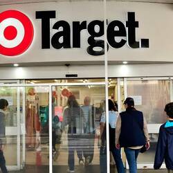 Heading into Target for supplies.