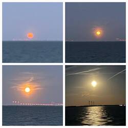 Der Mond 🌛 ist aufgegangen