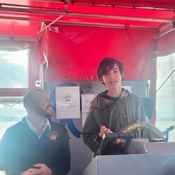 Thomas with Capt. Jack
