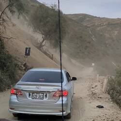 Falling rocks and sand!!