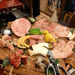 Fein marmoriertes zartes Fleisch...
