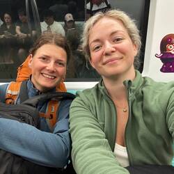 Nochmal aufgerafft und bis in die Bahn geschafft. 😉