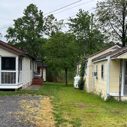 Rock Hall village view. Different homes.