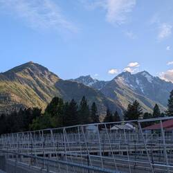 Saw beautiful mountains