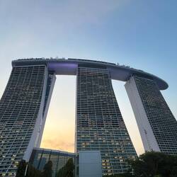 Das berühmte Marina Bay Sands Hotel 🏨