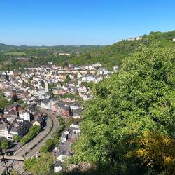Blick zurück auf Idar-Oberstein