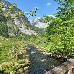 Der Überlauf vom Obersee zum Königssee.
