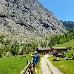 In der Alm gab es zumindest etwas zu trinken....