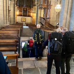 The floor of the church opened up for us to descend into the town and begin our journey