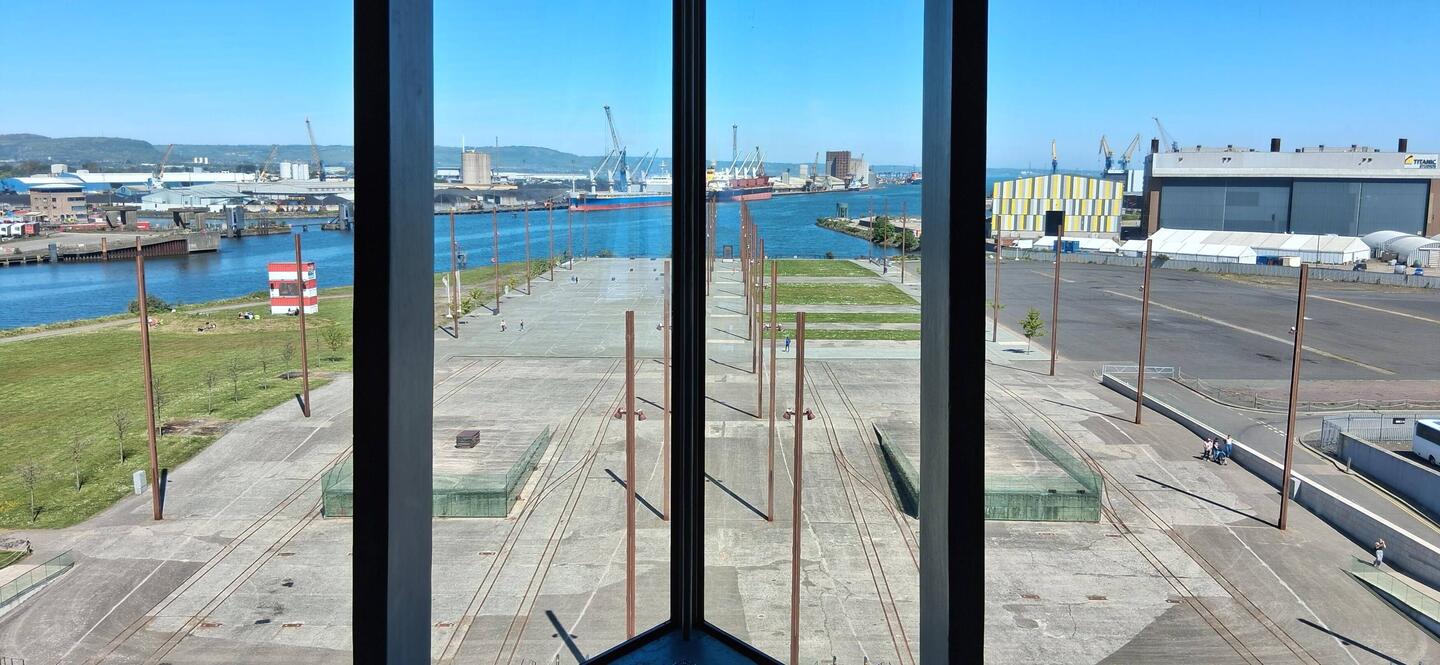 Titanic dry dock view