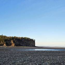 On the beach in Alma