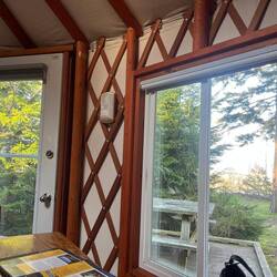 Our view from the yurt