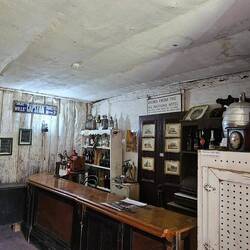 The Old Pub bar in the Gulgong Pioneers Museum