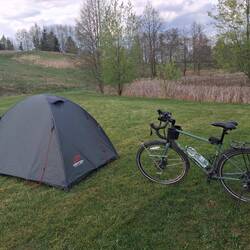 Miałem całe pole namiotowe do dyspozycji