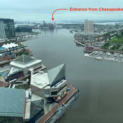 Looking SE from the Baltimore WTC