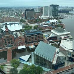 Easterly view of Baltimore from the 27th floor, World Trade Centre