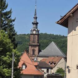 Distintive alpine style churches