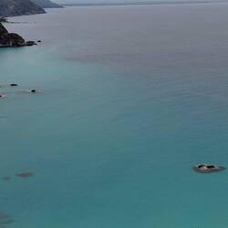 Capo Vaticano iz gor dol na pjur morje
