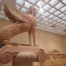 The Sphinx of Naxos originally sat atop a 12m column.