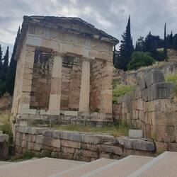 The most intact building. It was the Athens treasury.