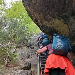 Aufstieg Schrammsteinaussicht