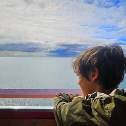 Thomas taking in the view.