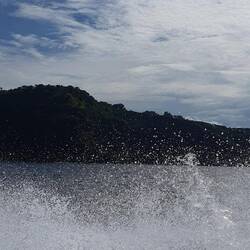 Mit Speedboat Richtung Gili T.