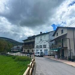 That's my albergue on the right. 10 beds per room. Several rooms.