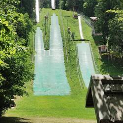 Old ski jump in the Tivoli park
