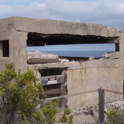 Heute sind die Bunkeranlagen nur noch Ruinen.